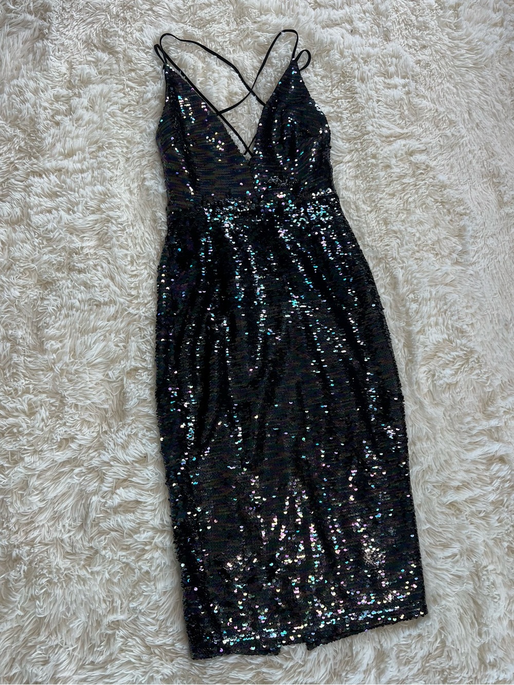ASOS sequin midi dress